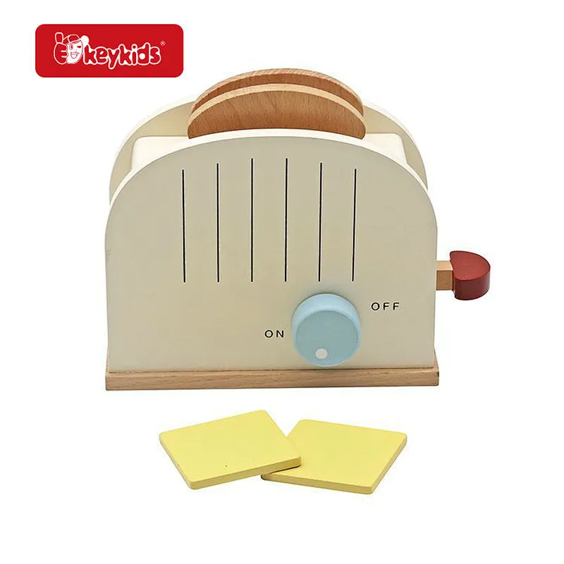 Play Kitchen Set Wooden Toaster Play Set with Cheese W10D634