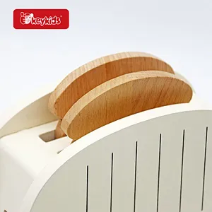 Play Kitchen Set Wooden Toaster Play Set with Cheese W10D634